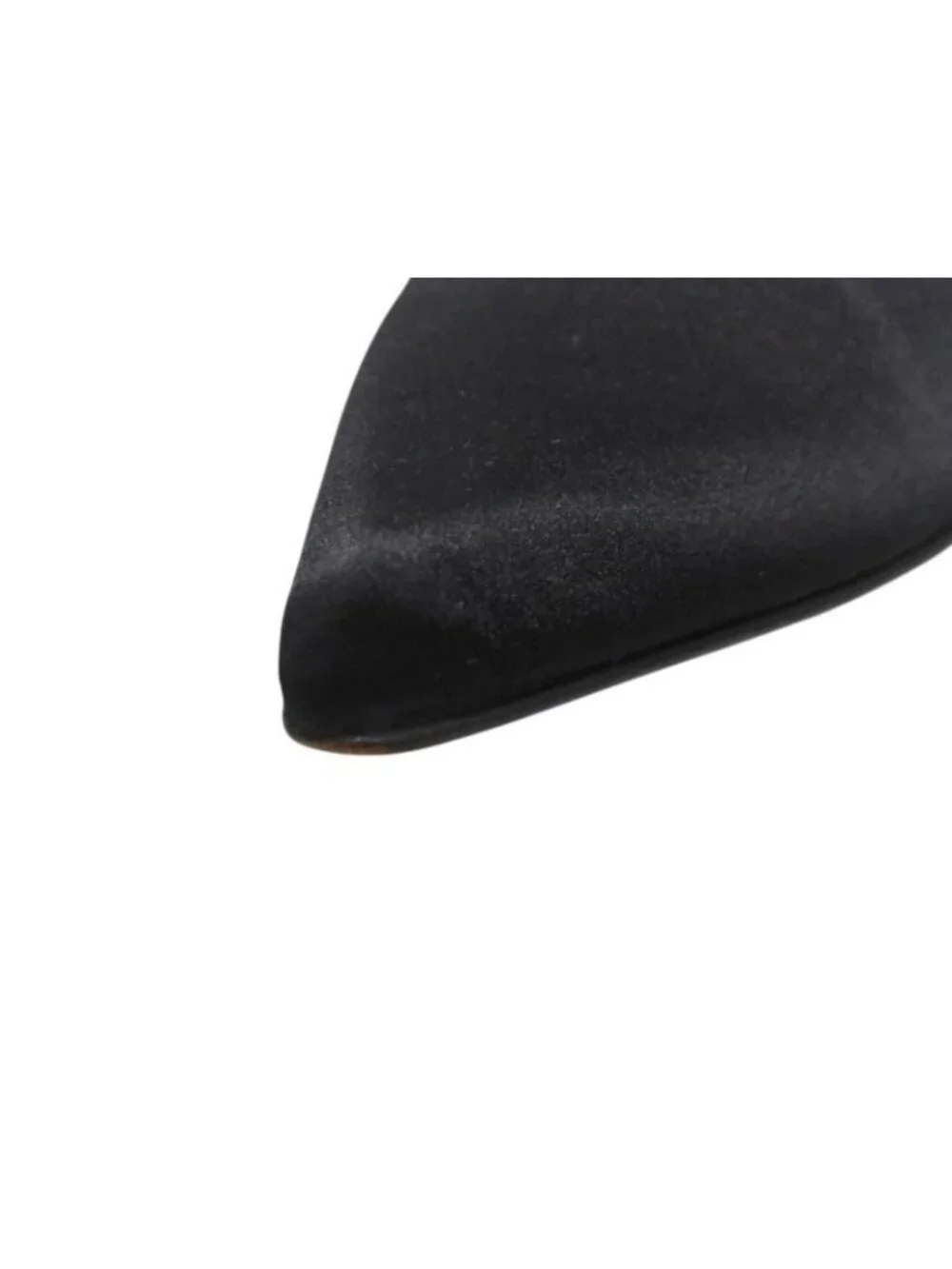 Chanel Stiletto Heels CC Logo Satin Black Goal
